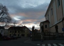 Kroměříž - balustráda kostela Panny Marie